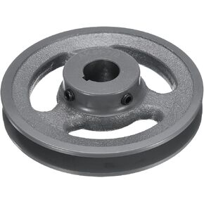 uxcell AK51-7/8 V-Belt Sheave 7/8 "تتحمل 4.95" OD مفردة الأخدود الويب Sheave بالملل إلى الحجم، حديد الزهر، قسم الحزام لـ 4L أو حزام in Saudi Arabia