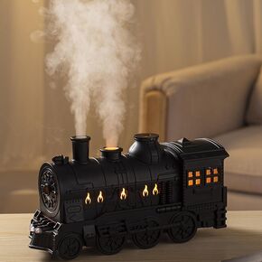 Essential Oil Diffuser, 300ml Train Diffuser for Essential Oils Large Room, Train Humidifier and Diffuser 2 Spray Modes with Remote Control, Aroma Diffuser for Home with Timer and Waterless Auto-Off