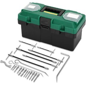 23pcs Packing Extractor Set, Portable Steel Packing Puller Tool Set, Flexible Packing Hook Set, Stainless Steel Packing Tool Set, Packing Removal Kit with Toolbox and Different Tips and Lengths