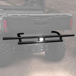 Rear Bumper Guard for Can-Am Defender HD5 HD8 HD7 HD9 HD10 Max 2016-2023, A & UTV PRO Heavy Duty Combined Rear Brushguard Protector Accessories, Black, 1 Set