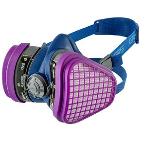 GVS SPR467 Elipse OV Dust and Organic Vapour Half Mask Respirator with Replaceable and Reusable Filters Included Medium/Large