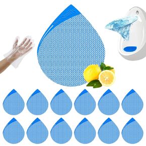 Urinal Screens Deodorizer with Clean Gloves, Urinal Cake Pucks Deodorizer Premium Long Bristle Anti-Splash & Anti-Clogging, Urinal Screen Deodorizer Scented Lasting Odor Freshener (12pcs)