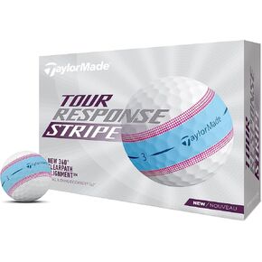 كرات جولف مخططة للرجال من TaylorMade - أزرق/وردي