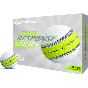 TaylorMade Men's Tour Response Stripe Golf Balls - Blue/Pink