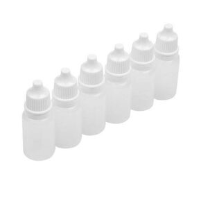 10 قطع من WOIWO زجاجة قطارة بلاستيكية فارغة، قطارة سائلة للعين مع أغطية (10 مل) in Kuwait