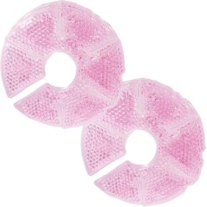 Breast Therapy Ice Packs, Hot and Cold Breast Pads, Breastfeeding Essentials Large Gel Bead Packs for Moms