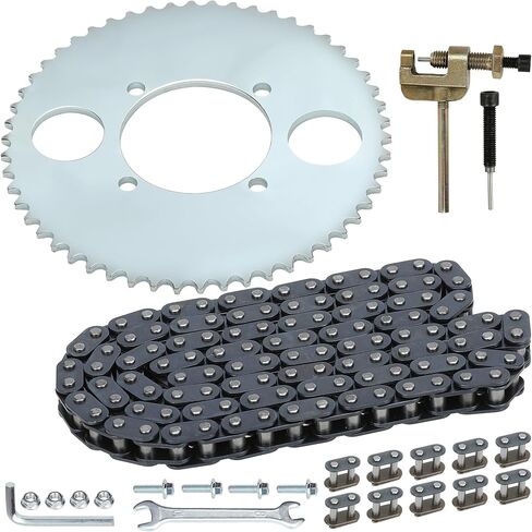 YOXUFA T8F Drive Chain 116 Links for 43cc 47cc 49cc 2-Stroke SSR SX50 Holeshot Coolster SYX Goped MotoTec APC Mini Chopper Super Pocket Dirt Bike 4 Wheeler ATV Quad Scooter Kid Mini Moto Heavy Duty in Saudi Arabia