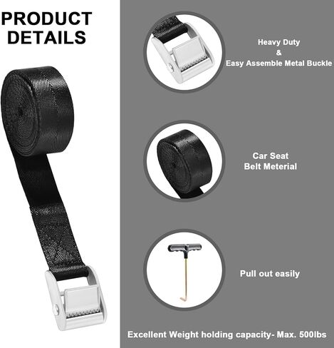 مجموعة مرساة الترامبولين من زيزيلاند، نظام ربط شديد التحمل مع أوتاد مرساة أرضية حلزونية، مجموعة مرساة متأرجحة، مجموعة من 4 قطع in Kuwait