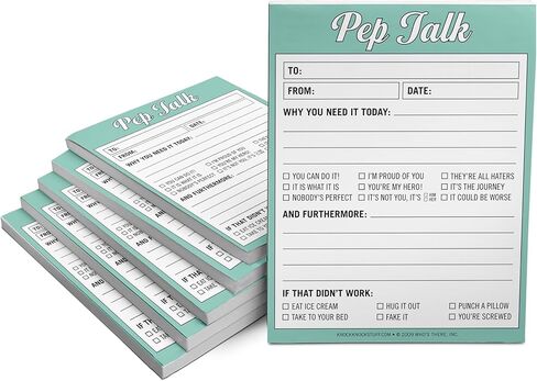 Knock Knock Pep Talk Nifty Note، لوحة مذكرة Checklist، 4 × 5.25 بوصة in Kuwait