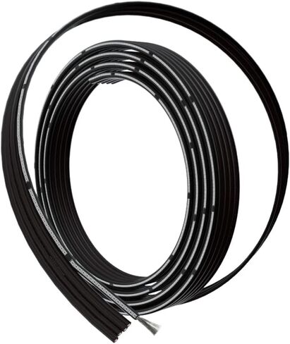 BNTECHGO 22 Gauge Silicone Ribbon Cable Flexible 6P Black 10 ft Flat Cable 22 AWG Stranded Tinned Copper Wire in Saudi Arabia