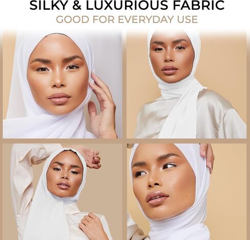 VOILE CHIC Luxury Chiffon Hijab Scarf for Women - Made in Turkey - Islamic Head Scarf Wrap for Muslim in Saudi Arabia