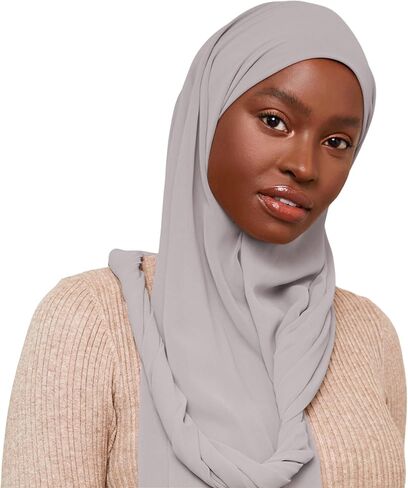 وشاح حجاب شيفون فاخر من VOILE CHIC للنساء - صنع في تركيا - وشاح رأس إسلامي للمسلمين in Kuwait