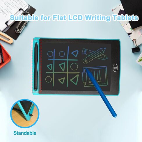 قلم رسم بديل لأقراص الكتابة LCD مع 6 حبال مرنة قلم ملون للأطفال لوح رسم متوافق مع قلم لوحة Boogie للوحة رسم LCD للأطفال 4.9 بوصة 6 قطع in Saudi Arabia