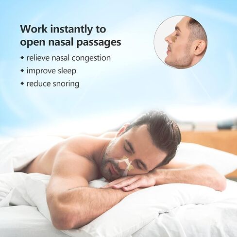 200 شريط أنف، جهاز MYMULIKE المضاد للشخير - إيقاف الشخير، شرائط الأنف المضادة للشخير من أجل راحة سريعة ونوم أفضل in Kuwait