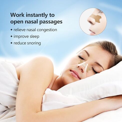 200 شريط أنف، جهاز MYMULIKE المضاد للشخير - إيقاف الشخير، شرائط الأنف المضادة للشخير من أجل راحة سريعة ونوم أفضل in Kuwait