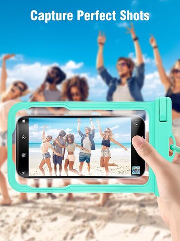 عبوتان من حقيبة الهاتف المقاومة للماء، حقيبة جافة للهاتف الخلوي IPX8، حقيبة كبيرة لحماية الهاتف لهاتف iPhone 15 14 13 Pro Max Mini Galaxy 24 حتى 7 بوصات، أساسيات للرياضات الخارجية على الشاطئ والسباحة in Kuwait