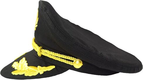 Kolacoo Captain Hat Yachtsmen Yacht Rock Party Hat, Anchor Boater Mariner Nautical Party Outfit (White) in Saudi Arabia