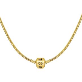 Bolenvi Barrel Clasp 3mm European Snake Chain Charm Bead Pendant Necklace Jewelry Fits Pandora Charms & More
