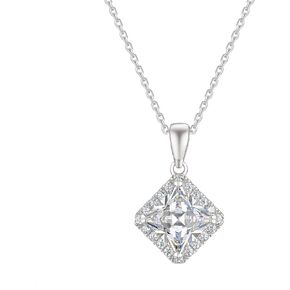 Wuziwen 5A CZ 925 Sterling Silver Adjustable Necklace Earrings for Bridesmaids Women Jewelry Set