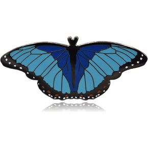 Blue Morpho Butterfly Hard Enamel Pin
