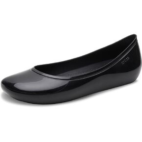 Crocs Women's Brooklyn Flats Ballet, Black, Numeric_11
