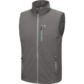 Little Donkey Andy Men's Quick Dry Vest Sleeveless Summer Stretchy Windproof Jacket for Golfing Cycling Running