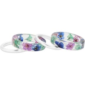 Lucky Brand Dried Flower Ring Stack