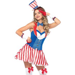Leg Avenue Women's 4 Pc Yankee Doodle Darlin' July 4th Costume