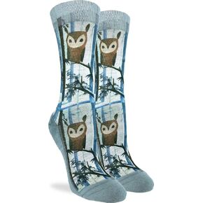جوارب Good Luck Sock نسائية على شكل بومة - أزرق، حذاء للكبار مقاس 5-9 in Kuwait