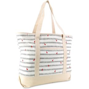 DALIX 22" Shopping Tote Bag in Heavy Cotton Canvas (Special Pattern Edition) in Kuwait