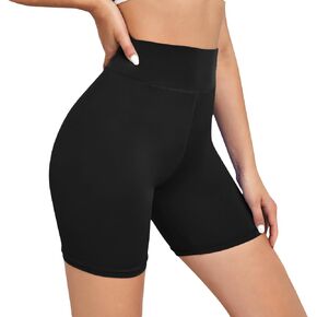 iloveSIA Women's Cotton Biker Short for Women High Waisted Tight Gym Yoga Workout Cycling Running Volleyball Shorts
