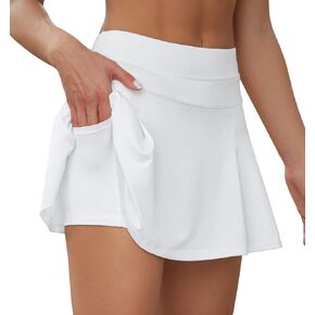 VUTRU Women's Tennis Skirts with Pockets High Waisted Pleated UV Protection Athletic Golf Skirt for Sport Running