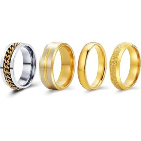 Stacking Rings, Knuckle Ring Set, Simple Stackable Midi Cuff Rings, Fashion Crystal Joint Finger Rings, Gold Silver Black Antique Silver Bronze Colorful Rings for Women Girls