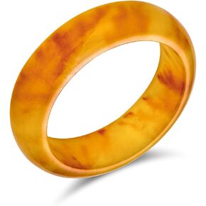 Bling Jewelry Simple Gemstone Eternity Stackable Dyed Colors Blue Pink golden Green Jade Band Ring For Women For Teen August Birthstone