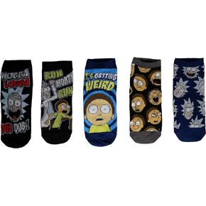 Rick and Morty Womens Ankle-No Show Socks 5 Pair Pack