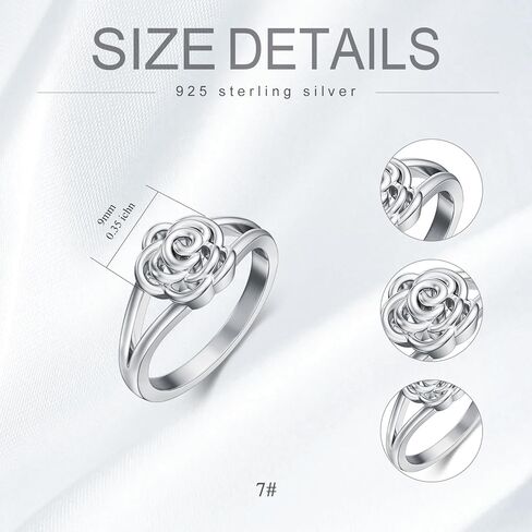 WTENIY Celtic Moonstone Ring 925 Sterling Silver Celtic Knot Ring ewelry Gifts for Women Girl in Saudi Arabia