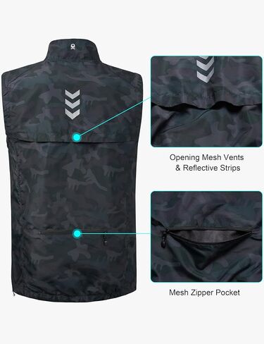 Little Donkey Andy Men's Quick Dry Vest Sleeveless Summer Stretchy Windproof Jacket for Golfing Cycling Running in Saudi Arabia