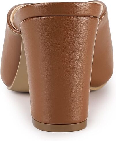 Allegra K Women's Pointed Toe Chunky Heels Slides Mules in Saudi Arabia