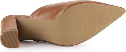 Allegra K Women's Pointed Toe Chunky Heels Slides Mules in Saudi Arabia