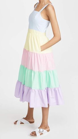 English Factory Women's Colorblock Midi Dress in Saudi Arabia