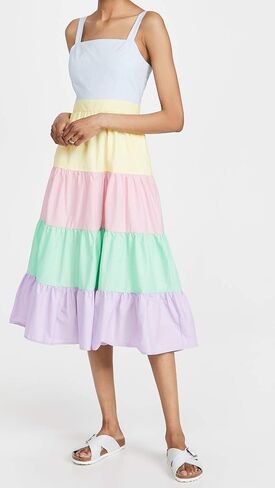 English Factory Women's Colorblock Midi Dress in Saudi Arabia