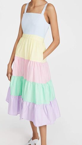 English Factory Women's Colorblock Midi Dress in Saudi Arabia