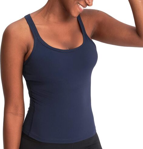 Lemedy Women Racerback Tank Tops Built in Bra Workout Activewear Camisole in Saudi Arabia