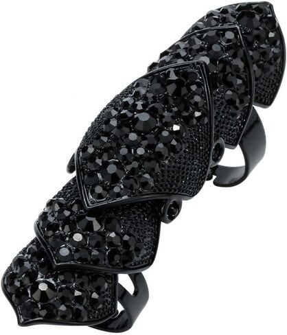 Full Finger Jointed Long Adjustable Ring for Women Fit Finger Size 7 to 10 - Knuckle Armor Ring - 2.5 inch - Halloween Party Costume Accessories Jewelry Gifts in Saudi Arabia