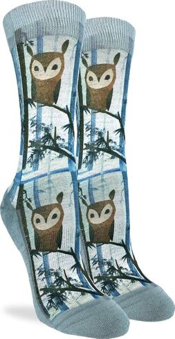 جوارب Good Luck Sock نسائية على شكل بومة - أزرق، حذاء للكبار مقاس 5-9 in Kuwait