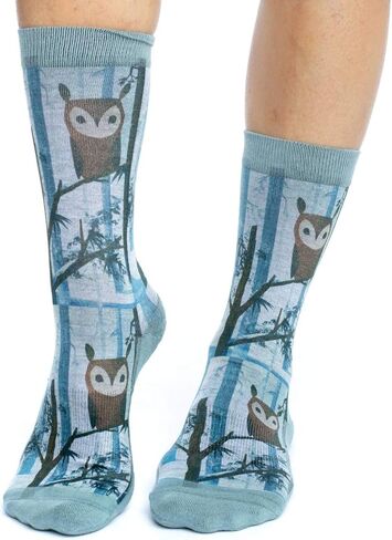 جوارب Good Luck Sock نسائية على شكل بومة - أزرق، حذاء للكبار مقاس 5-9 in Kuwait