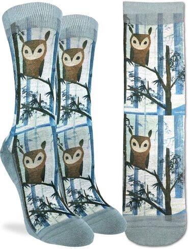 جوارب Good Luck Sock نسائية على شكل بومة - أزرق، حذاء للكبار مقاس 5-9 in Kuwait