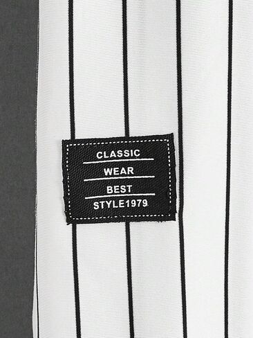 Verdusa Men's Short Sleeve Striped Letter Print T Shirt Top Round Neck Casual Tee Shirt in Saudi Arabia