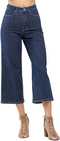 Judy Blue High Waist Tummy Control Tailored Crop Wide in Saudi Arabia