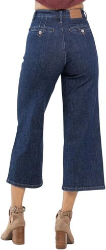 Judy Blue High Waist Tummy Control Tailored Crop Wide in Saudi Arabia